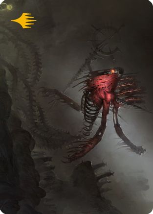 Drivnod, Carnage Dominus Art Card (Gold-Stamped Signature) (ASONE-020) - Art Series: Phyrexia: All Will Be One