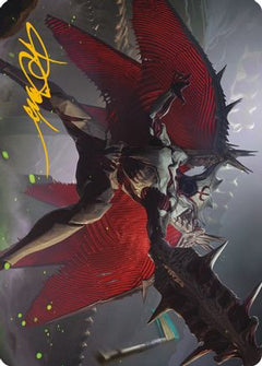 Phyrexian Vindicator Art Card (7/81) (Gold-Stamped Signature) (ASONE-007) - Art Series: Phyrexia: All Will Be One-1