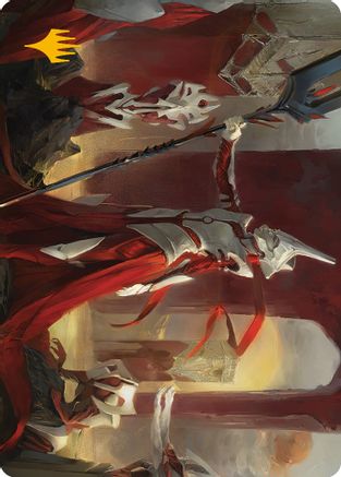 Porcelain Zealot Art Card (Gold-Stamped Signature) (ASONE-008) - Art Series: Phyrexia: All Will Be One-1
