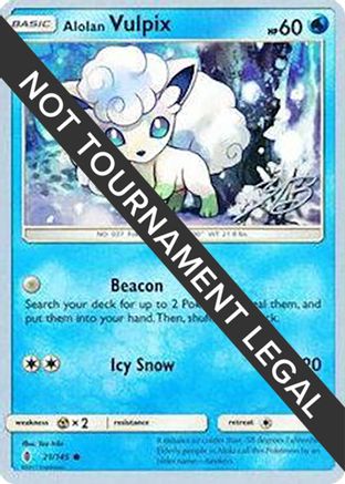 Alolan Vulpix (21/145) (Ice Path FTW - Zachary Bokhari) [World Championships 2017]-1