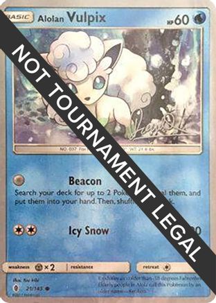 Alolan Vulpix (21/145) (Infinite Force - Diego Cassiraga) [World Championships 2017]-1