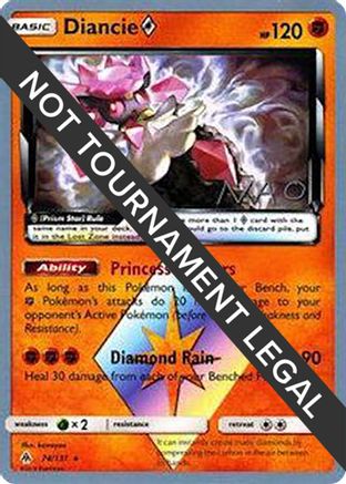 Diancie Prism Star (74/131) (Buzzroc - Naohito Inoue) [World Championships 2018]-1