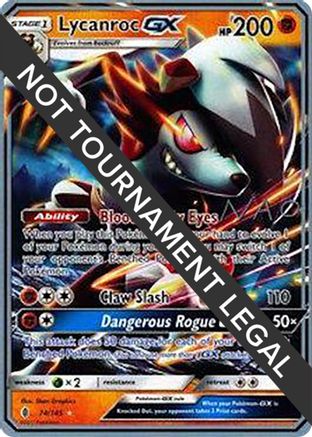 Lycanroc GX (74/145) (Buzzroc - Naohito Inoue) [World Championships 2018]-1
