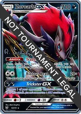 Zoroark GX (53/73) (Victory Map - Robin Schulz) [World Championships 2018]-1