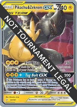 Pikachu & Zekrom GX (33/181) (Pikarom Judge - Haruki Miyamoto) [World Championships 2019]-1