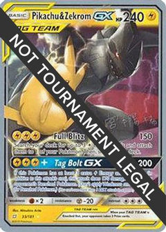 Pikachu & Zekrom GX (33/181) (Pikarom Judge - Haruki Miyamoto) [World Championships 2019]-1