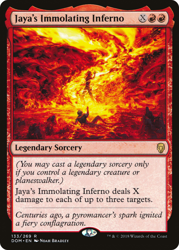 Jaya's Immolating Inferno [Dominaria]-1