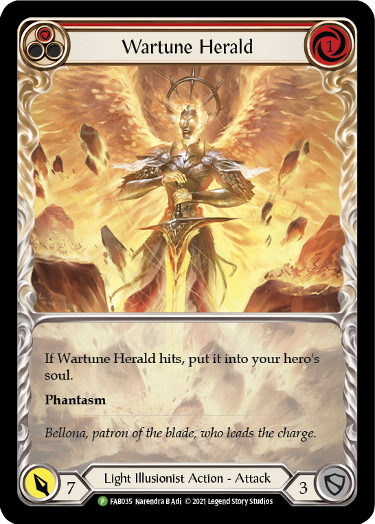 Wartune Herald (Red Extended Art) [FAB035] (Promo)  Rainbow Foil-1