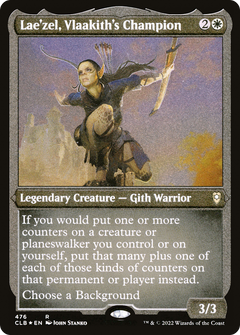 Lae'zel, Vlaakith's Champion (CLB-476) - Commander Legends: Battle for Baldur's Gate Etched Foil-1