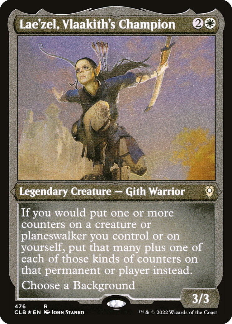 Lae'zel, Vlaakith's Champion (CLB-476) - Commander Legends: Battle for Baldur's Gate Etched Foil-1