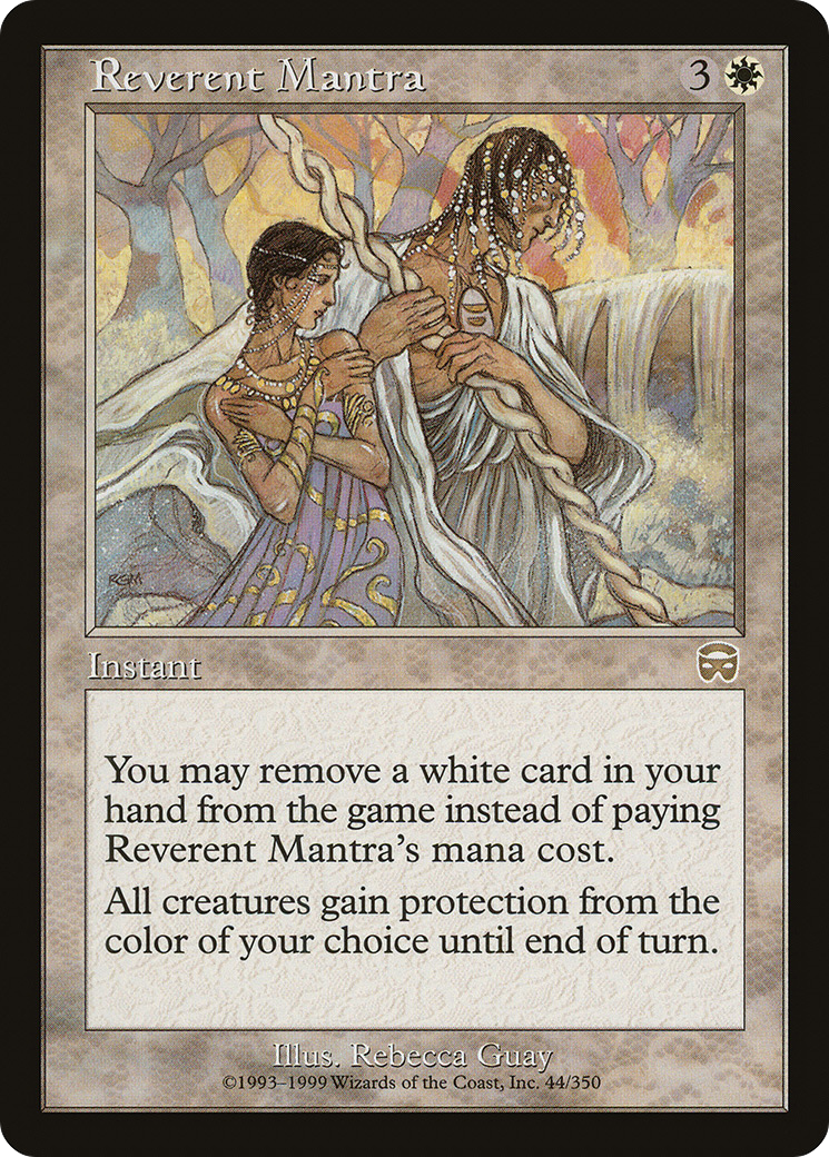 Reverent Mantra [Mercadian Masques]-1