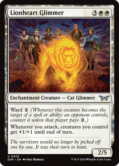 Lionheart Glimmer [Duskmourn: House of Horror]-1