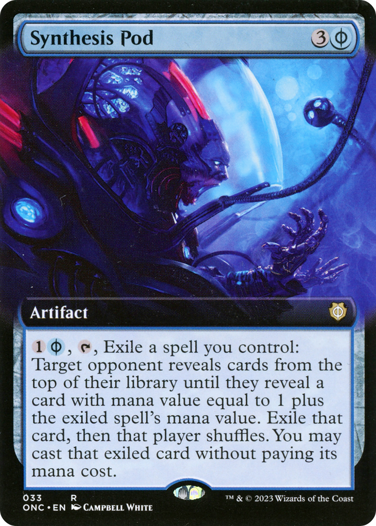 Synthesis Pod (Extended Art) [Phyrexia: All Will Be One Commander]-1