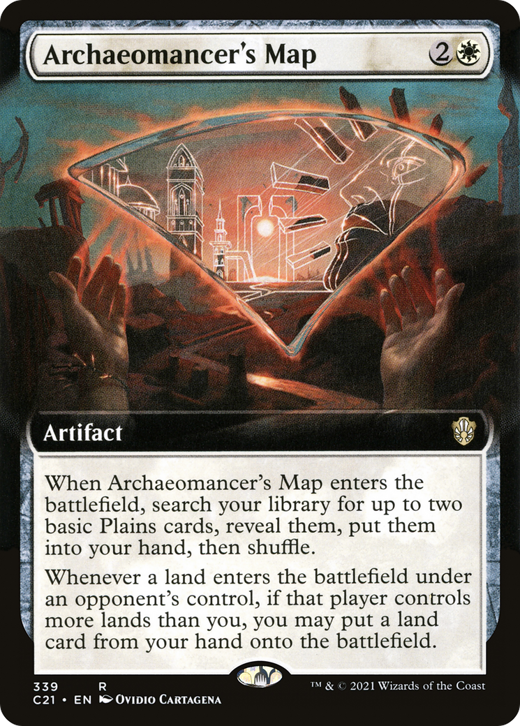 Archaeomancer's Map (Extended Art) [Commander 2021]-1