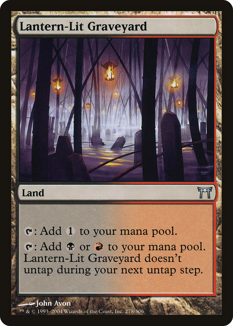 Lantern-Lit Graveyard [Champions of Kamigawa]-1