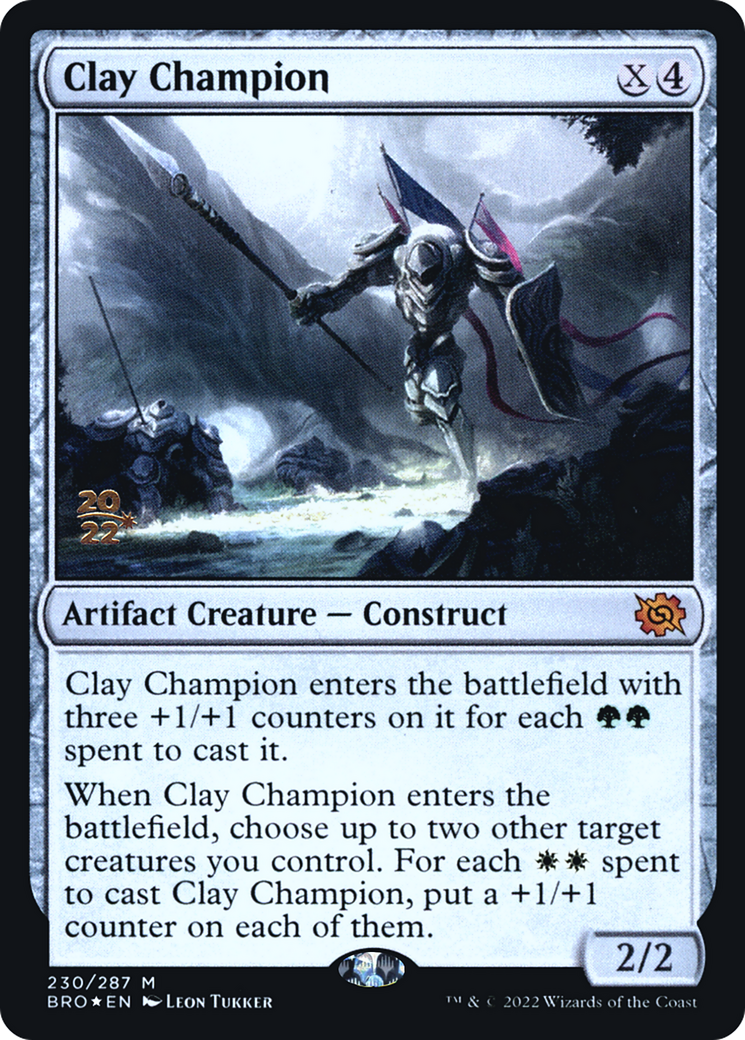 Clay Champion [The Brothers' War Prerelease Promos]-1