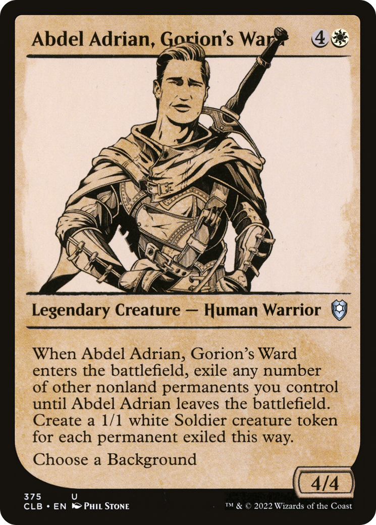 Abdel Adrian, Gorion's Ward (Showcase) [Commander Legends: Battle for Baldur's Gate]-1