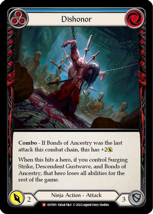 Dishonor [OUT051] (Outsiders)  Rainbow Foil-1