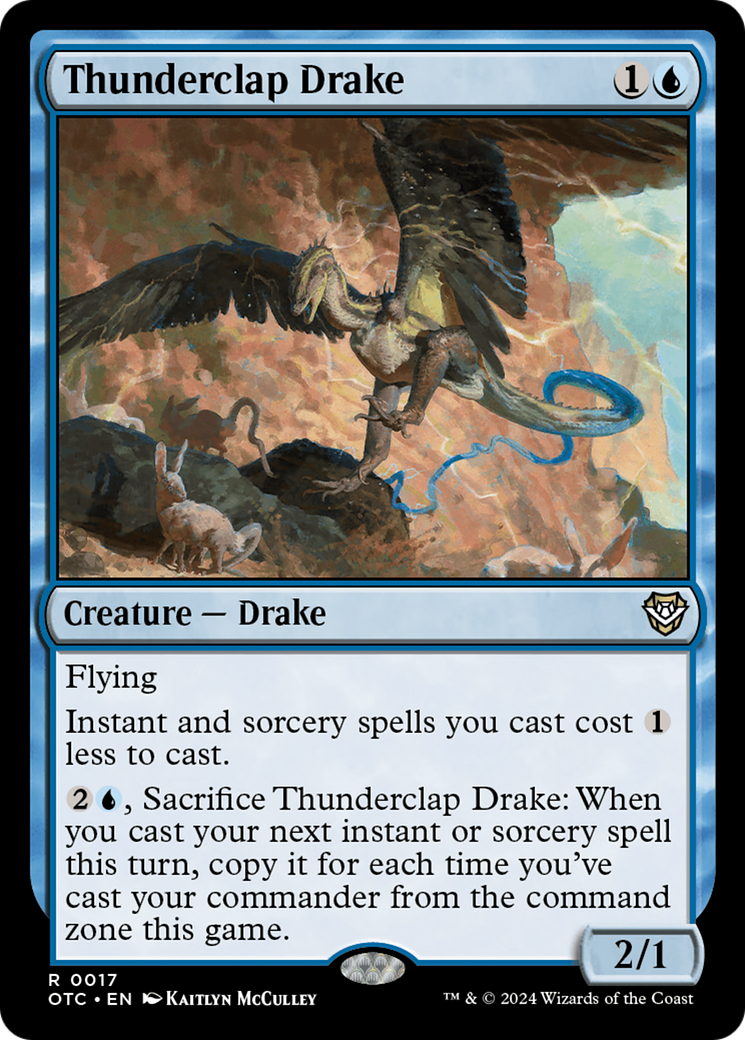 Thunderclap Drake [Outlaws of Thunder Junction Commander]-1