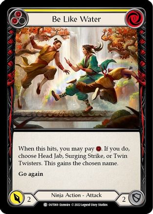 Be Like Water (Yellow) [OUT069] (Outsiders)  Rainbow Foil-1