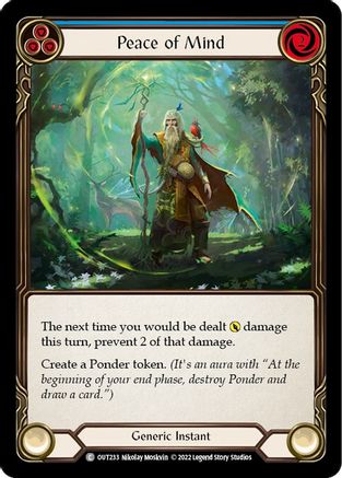 Peace of Mind (Blue) [OUT233] (Outsiders)  Rainbow Foil-1