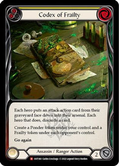 Codex of Frailty [OUT160] (Outsiders)  Rainbow Foil-1