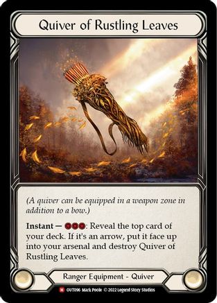 Quiver of Rustling Leaves [OUT096] (Outsiders)  Cold Foil-1