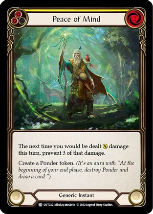 Peace of Mind (Yellow) [OUT232] (Outsiders)  Rainbow Foil-1