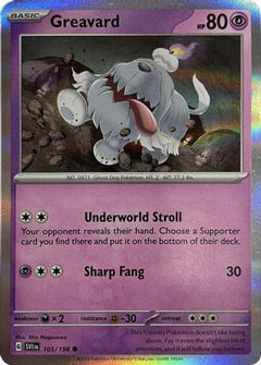 Greavard (105/198) (Mirage Holo) [Scarlet & Violet: Base Set]-1