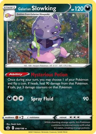 Galarian Slowking (098/198) (Cosmos Holo) [Sword & Shield: Chilling Reign]-1