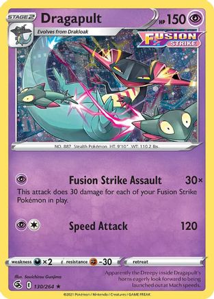 Dragapult (130/264) (Cosmos Holo) [Sword & Shield: Fusion Strike]-1