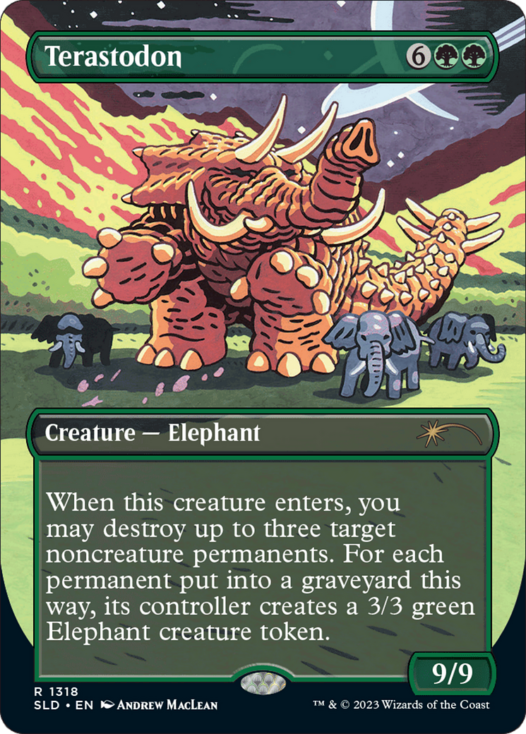 Terastodon (SLD-1318) - Secret Lair Drop (Borderless) Foil-1