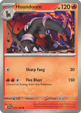 Houndoom (034/198) [Scarlet & Violet: Base Set]-1