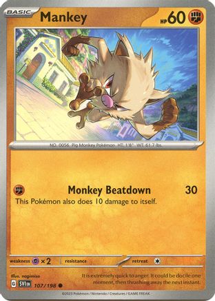 Mankey (107/198) [Scarlet & Violet: Base Set]-1