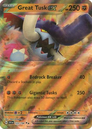 Great Tusk ex (123/198) [Scarlet & Violet: Base Set]-1