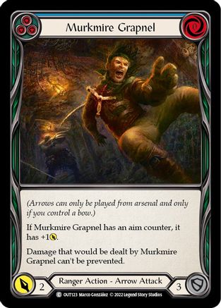 Murkmire Grapnel (Blue) [OUT123] (Outsiders)  Rainbow Foil