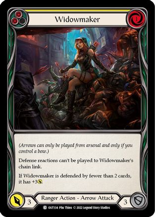 Widowmaker (Yellow) [OUT134] (Outsiders)  Rainbow Foil-1