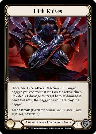 Flick Knives [OUT139] (Outsiders)  Cold Foil-1