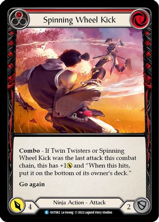 Spinning Wheel Kick (Red) [OUT062] (Outsiders)  Rainbow Foil-3
