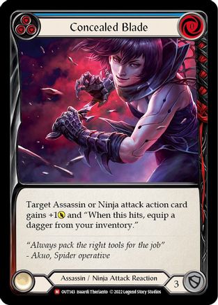 Concealed Blade [OUT143] (Outsiders)  Rainbow Foil-3