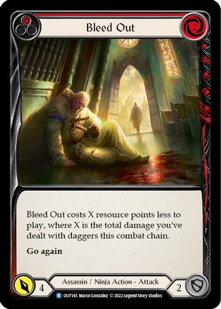 Bleed Out (Red) [OUT145] (Outsiders)  Rainbow Foil-3