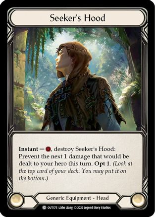 Seeker's Hood [OUT175] (Outsiders)  Cold Foil-3