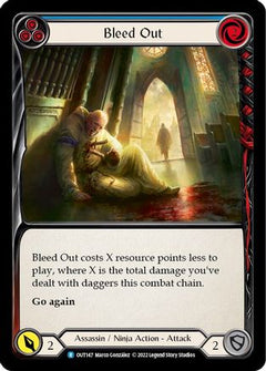 Bleed Out (Blue) [OUT147] (Outsiders)  Rainbow Foil-1