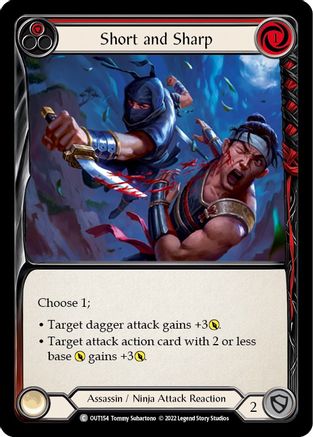 Short and Sharp (Red) [OUT154] (Outsiders)  Rainbow Foil-1