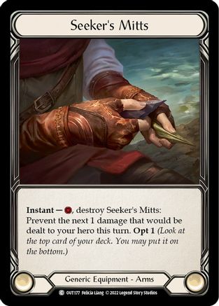 Seeker's Mitts [OUT177] (Outsiders)  Cold Foil-1