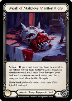 Mask of Malicious Manifestations [OUT157] (Outsiders)  Rainbow Foil-1