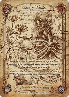 Codex of Frailty (Marvel Cold Foil) [OUT160] (Outsiders)  Cold Foil-3