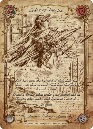 Codex of Inertia (Marvel Cold Foil) [OUT161] (Outsiders)  Cold Foil-1