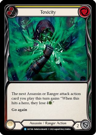 Toxicity (Yellow) [OUT166] (Outsiders)  Rainbow Foil-1
