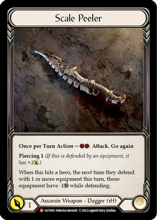 Scale Peeler [OUT009] (Outsiders)  Rainbow Foil-1